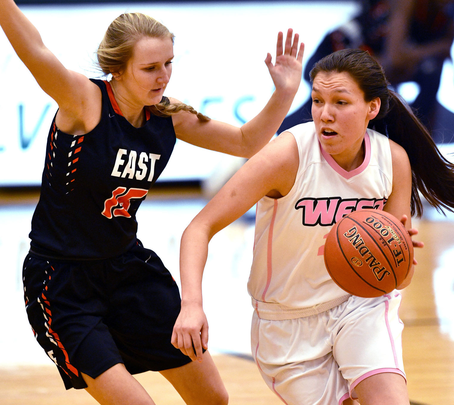 West vs East girls basketball